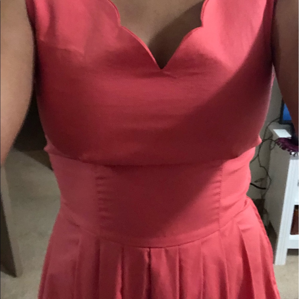 Scalloped Midi Summer Dress